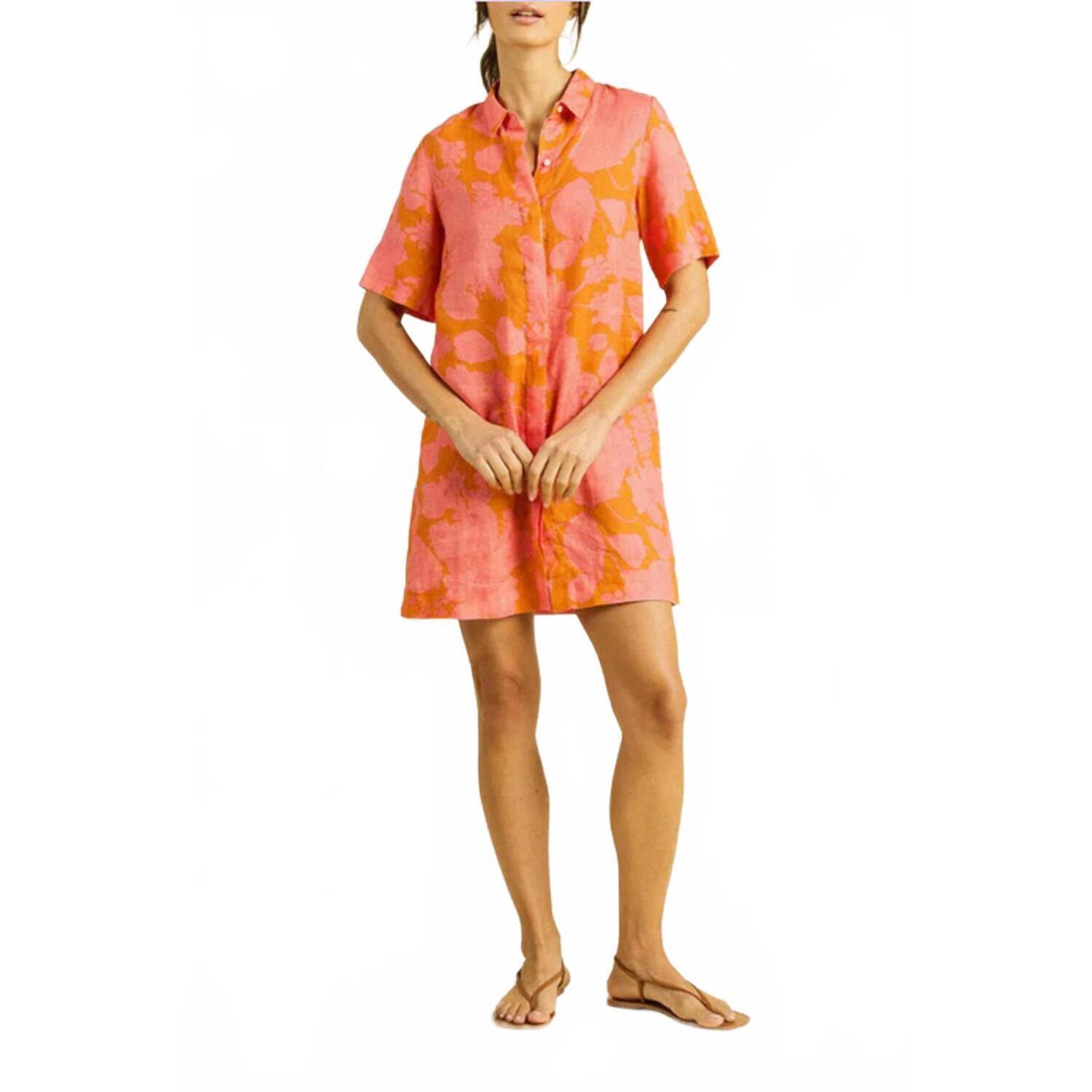 New Trovata Dana Dress In Amber Glow